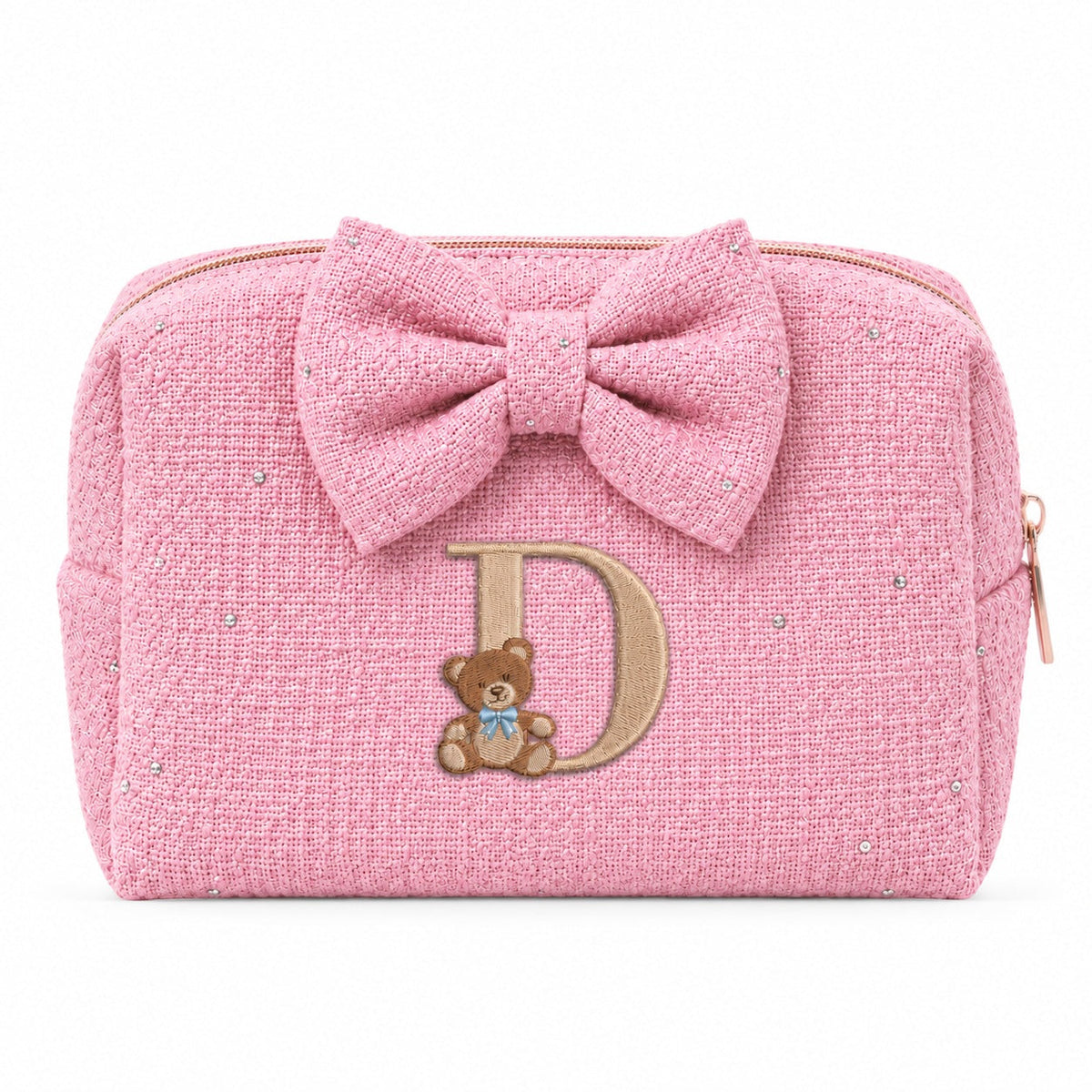Túi Thêu Chữ Cái Lồng Gấu Teddy Letter: Quà Dễ Thương Nhất