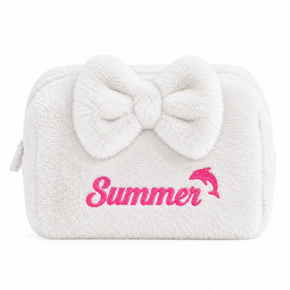 Furry pouch embroidered with the name Summer, a personalized Da Nang souvenir - Dear eM