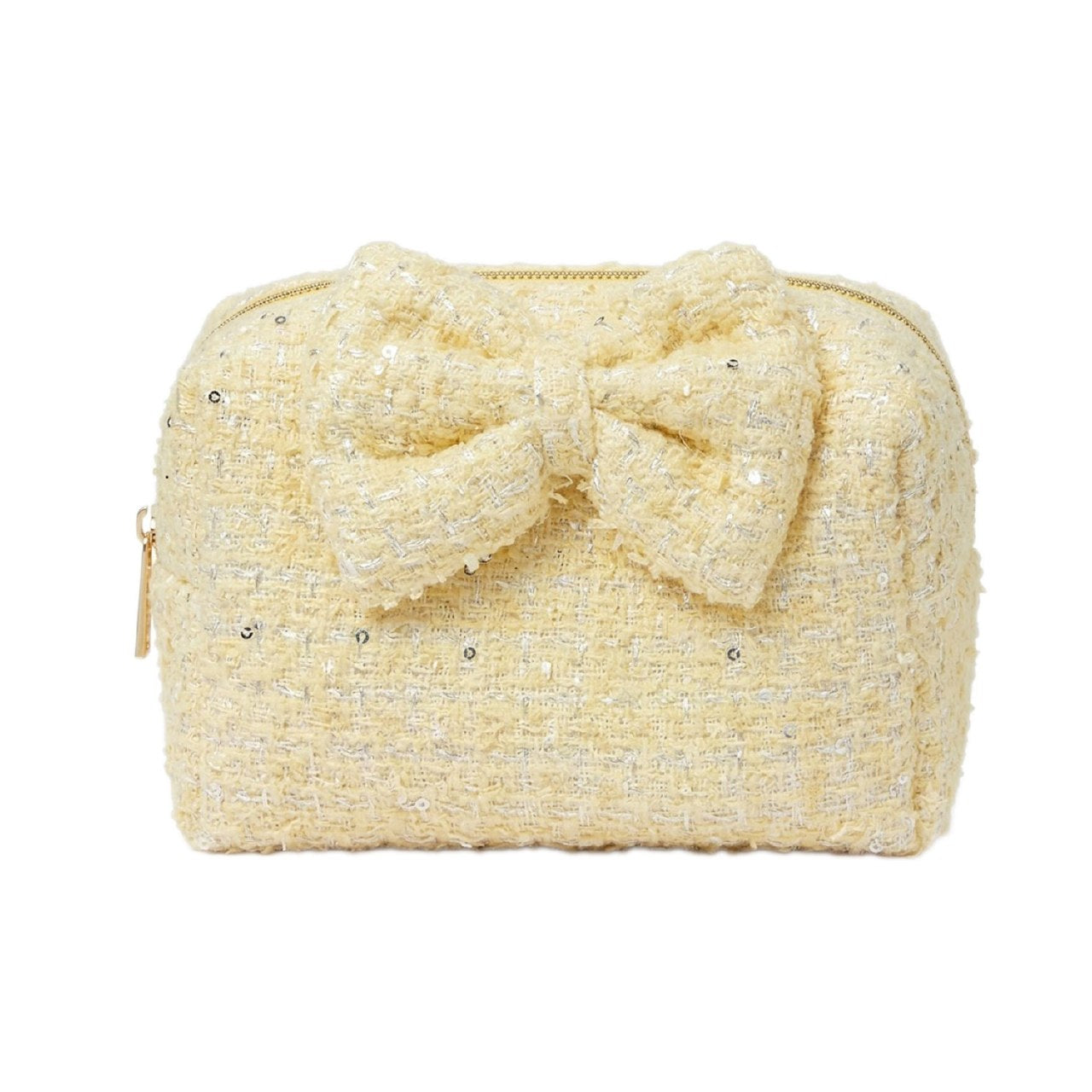 [Thêu Tên] Tweed Pouch - Túi dạ tweed lót bông đựng mỹ phẩm chống sốc, cá nhân hóa theo yêu cầu - TWEBOW