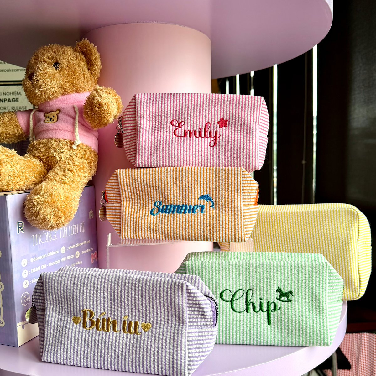 Candy Stripe Pouch túi sọc candy - Dear eM