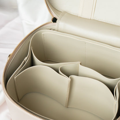 Túi Cốp Da Đựng Mỹ Phẩm Thêu Tên Big Vanity Case – Túi Đựng Đồ Trang Điểm Cỡ Lớn, Quà Tặng Cá Nhân Hoá