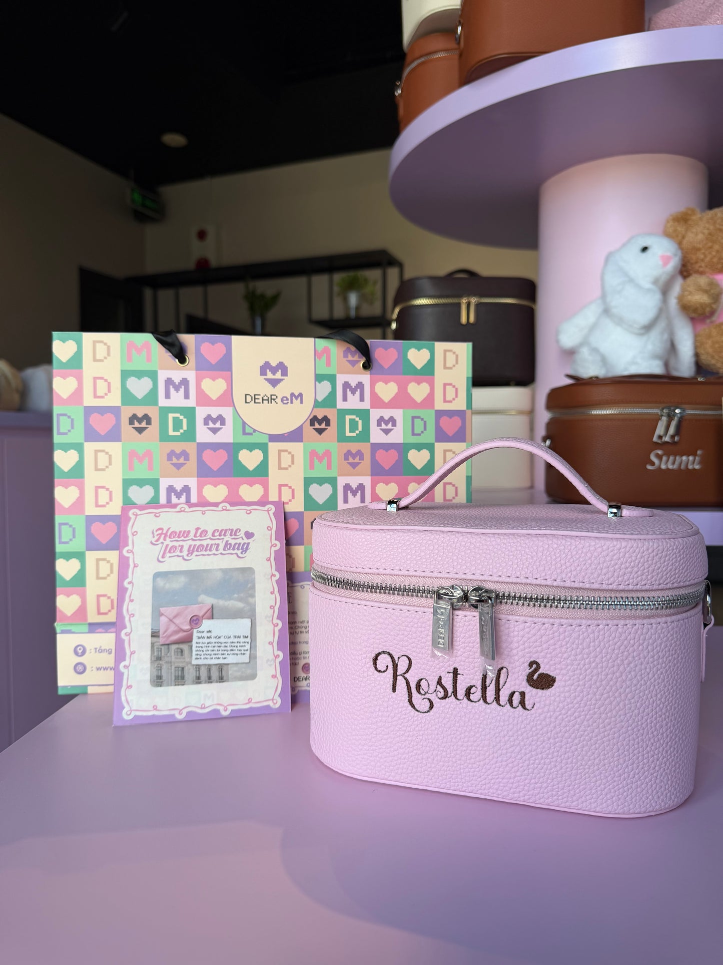 [Thêu tên] Small Vanity Case - Túi đựng mỹ phẩm du lịch nhỏ gọn, giữ form cứng cáp, cá nhân hóa theo yêu cầu - SVCASE