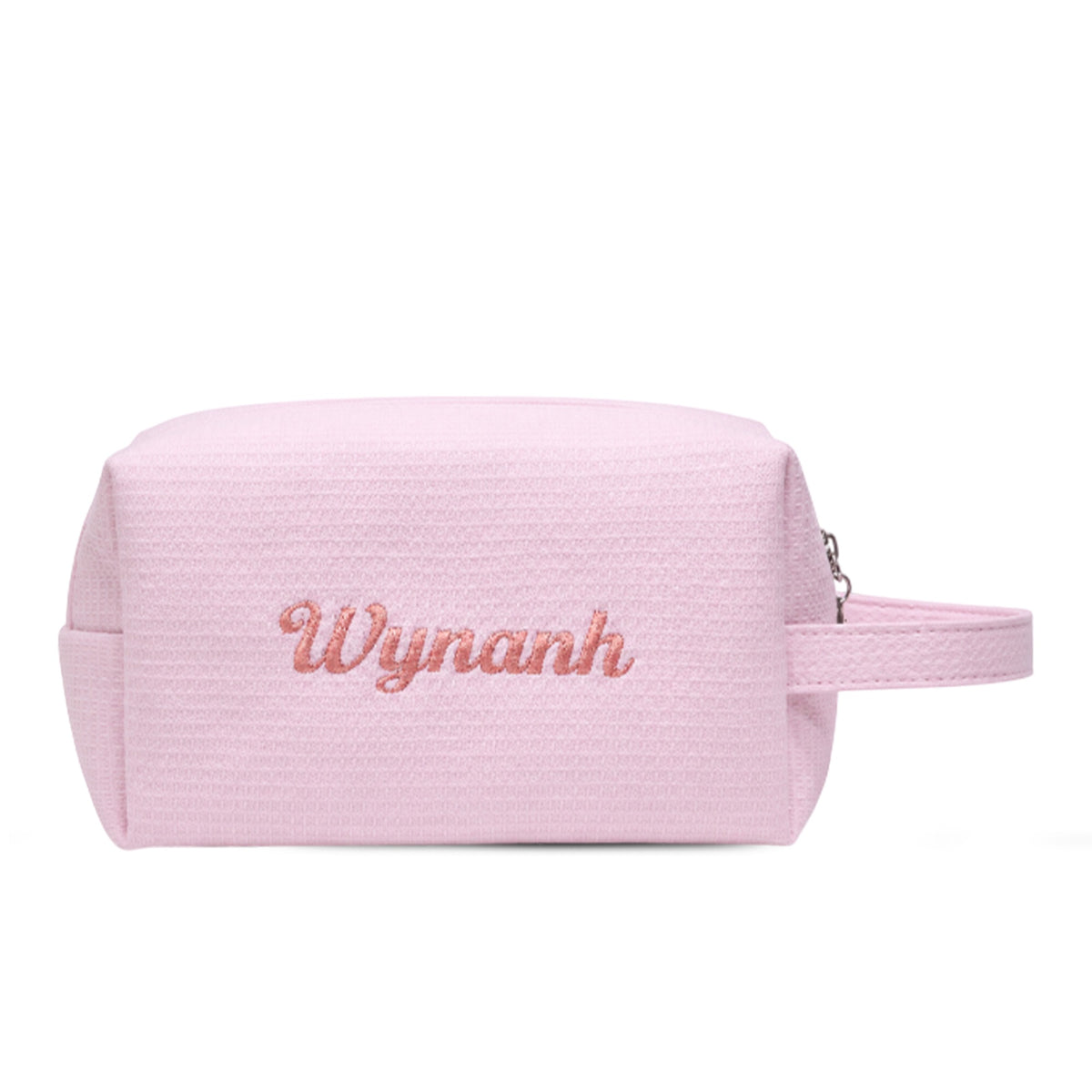 Waffle Pouch Small hồng sáng thêu tên - Dear eM
