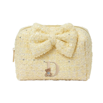 Có nơ / Vàng – Teddy Bear chữ D (ảnh minh hoạ) - Dear eM