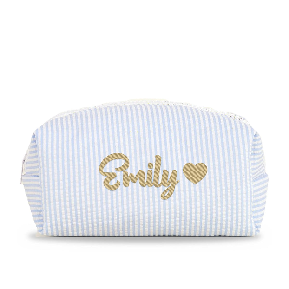 Small chần bông / Xanh dương sáng – thêu tên Emily + icon (ảnh minh hoạ) - Dear eM
