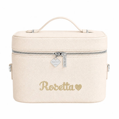 Premium / Trắng kem (Beige) – thêu tên Rosetta + icon (ảnh minh hoạ) - Dear eM
