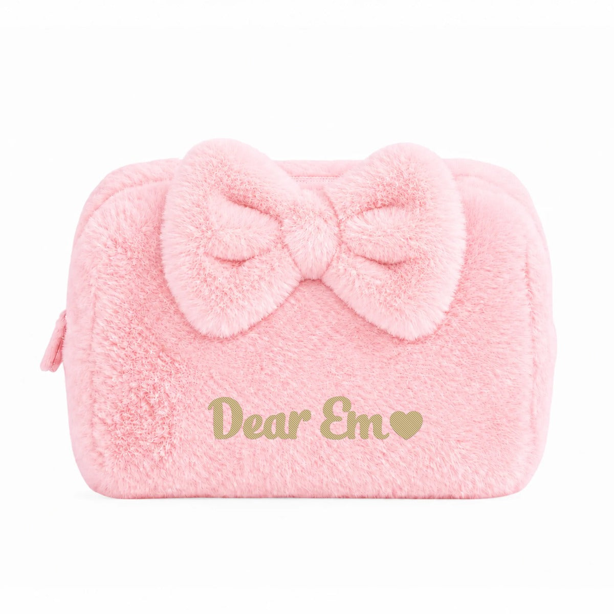 Có nơ / Hồng nhạt – thêu tên Dear Em + icon (ảnh minh hoạ) - Dear eM