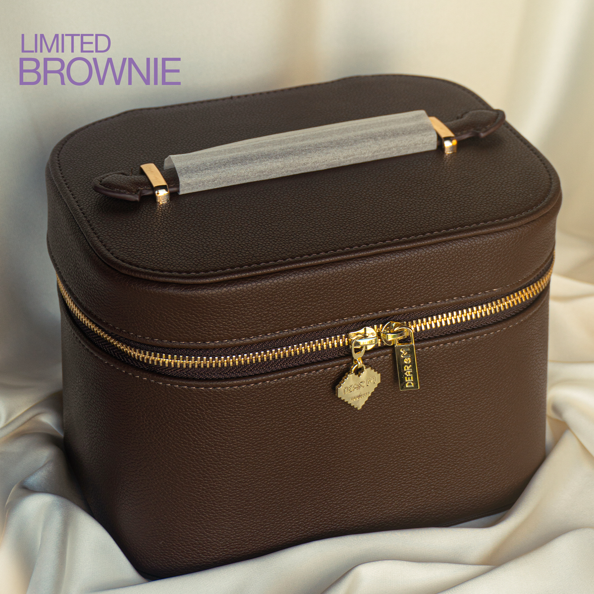 Túi Cốp Da Đựng Mỹ Phẩm Thêu Tên Big Vanity Case – Túi Đựng Đồ Trang Điểm Cỡ Lớn, Quà Tặng Cá Nhân Hoá